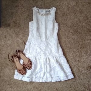 Banana Republic Dropped Waist Lace Dress